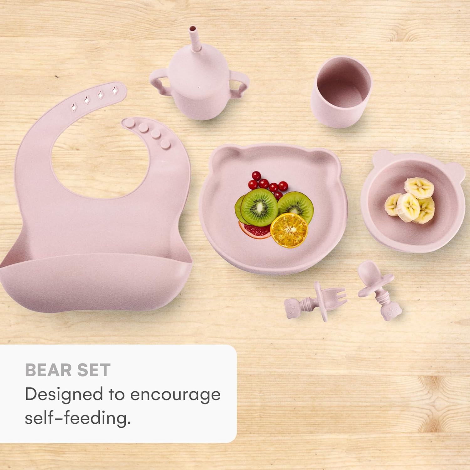 Childlike Behavior Weaning Set of 7 - Safe Silicone Feeding Essentials
