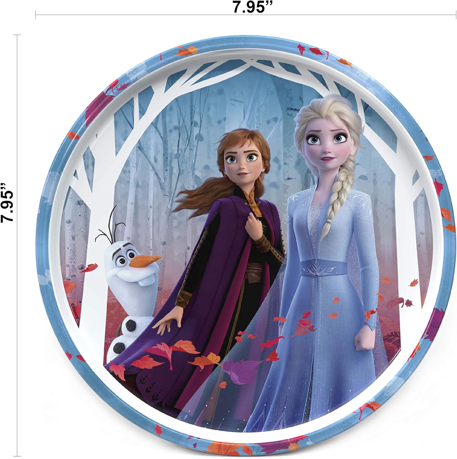 Zak Designs Frozen 2 5-Piece Dinnerware Set for Kids Ages 3