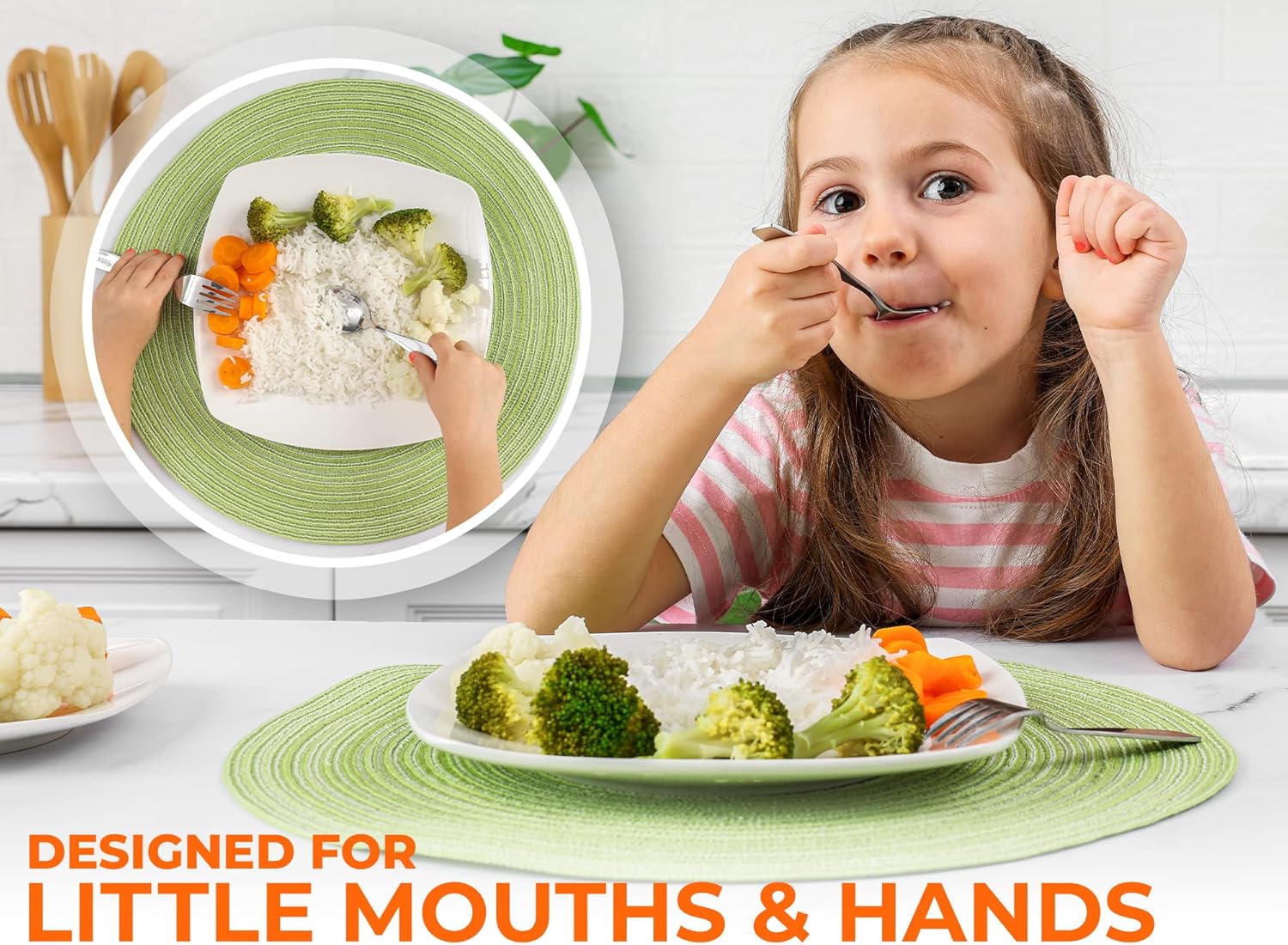 Zulay Kitchen Toddler Silverware Set 8 Pieces