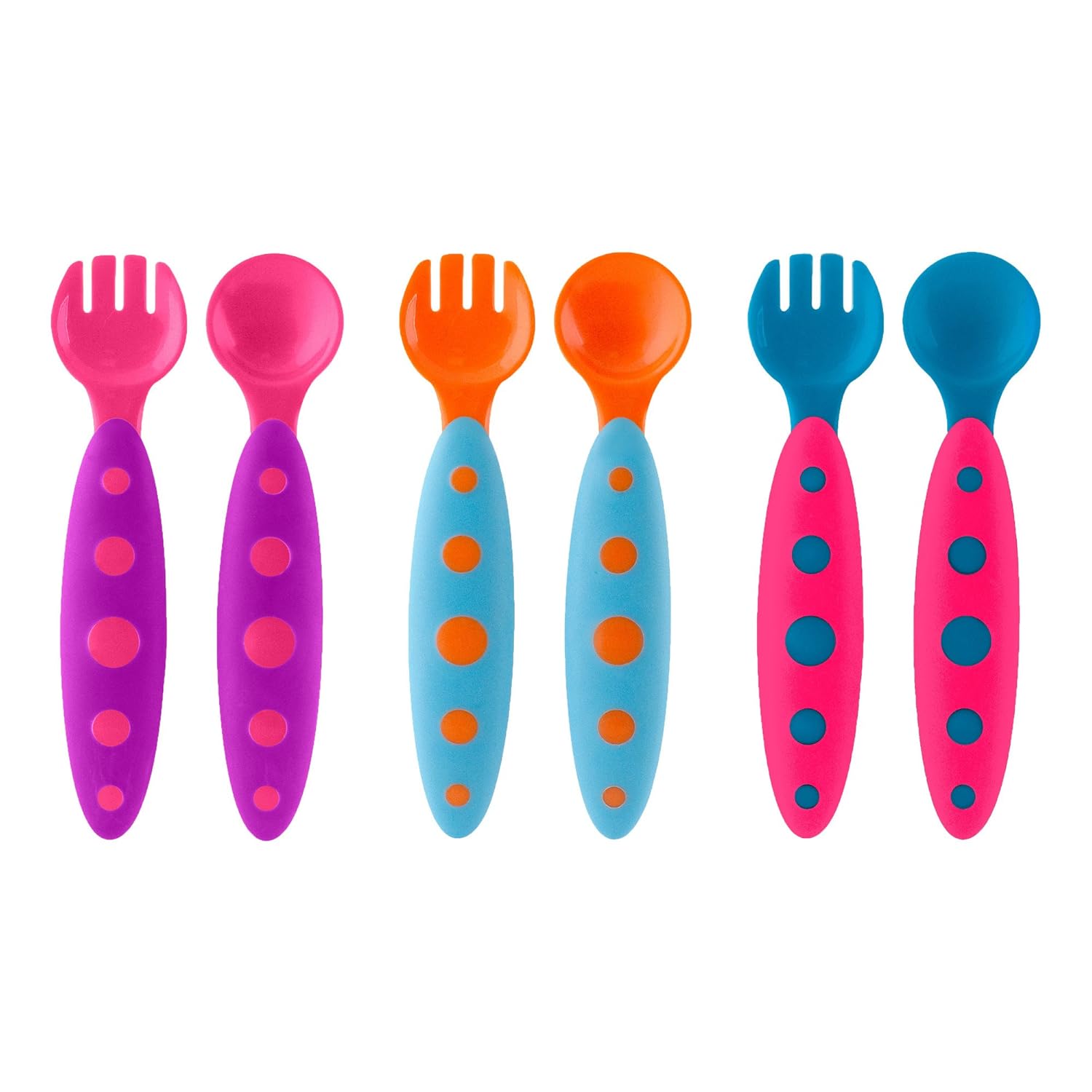 Boon Modware Toddler Utensils Pink Multi