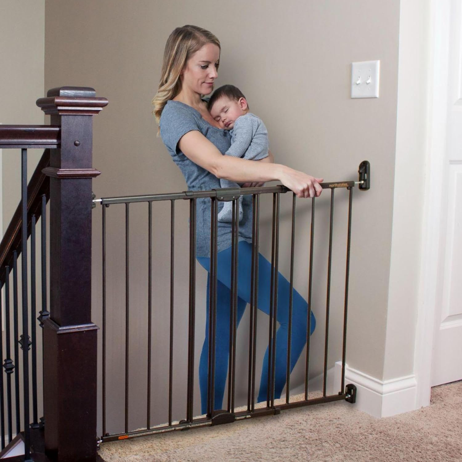 Toddleroo by North States Stair Gate with Safety Latch