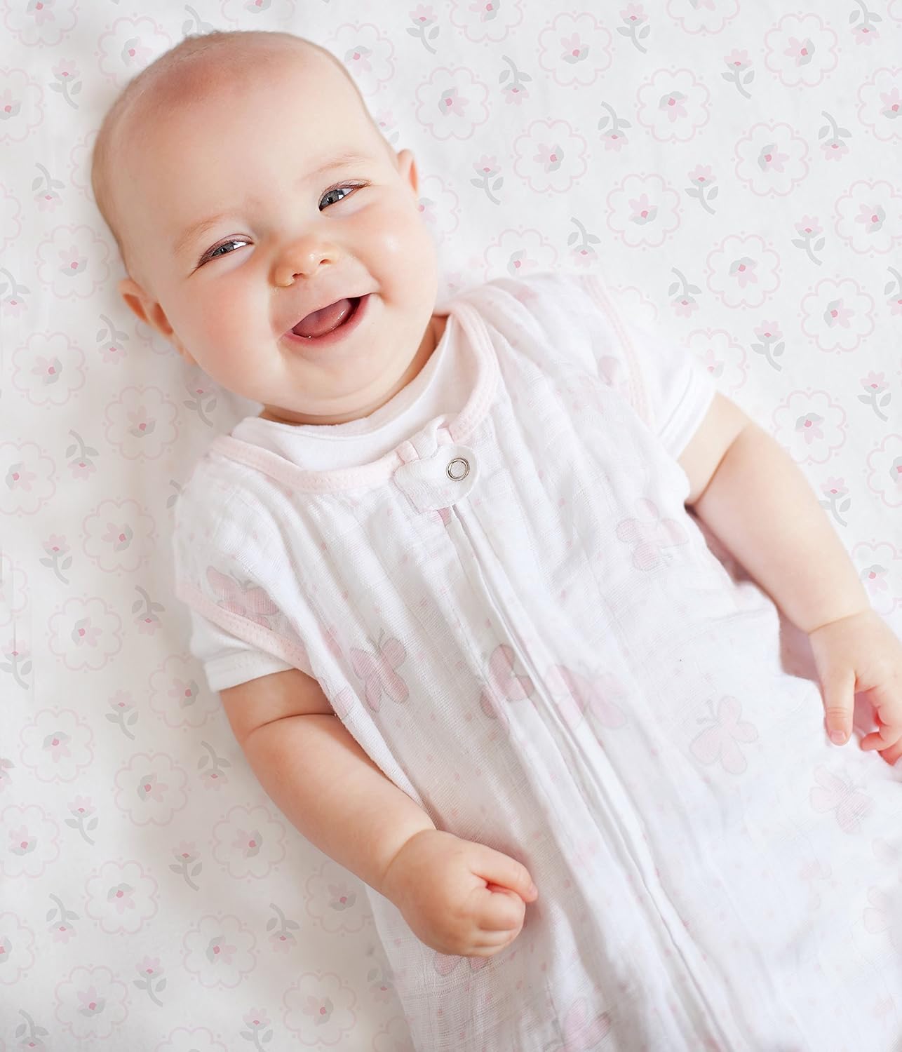 SwaddleDesigns Cotton Muslin Crib Sheet Pastel Pink