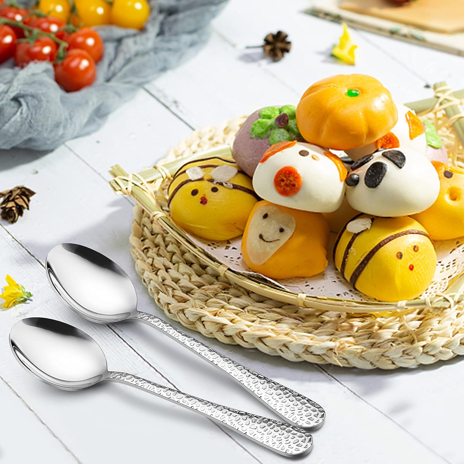 LIANYU 9PCS Kids Stainless Steel Spoon Set