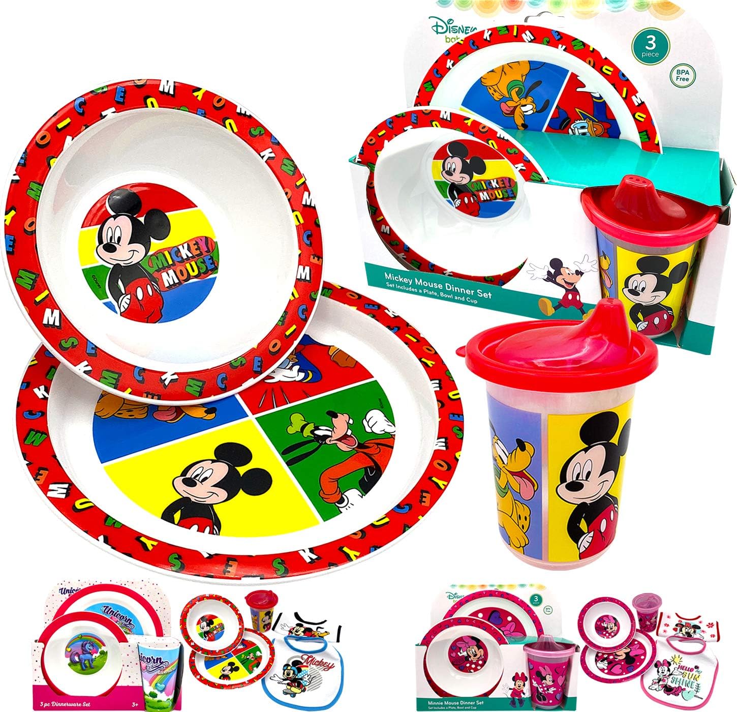 Disney Mickey Baby Feeding Set BPA Free