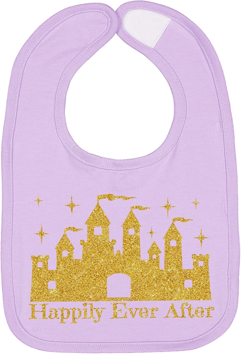 Aidens Corner Gold Princess Castle Bibs 3 Pack