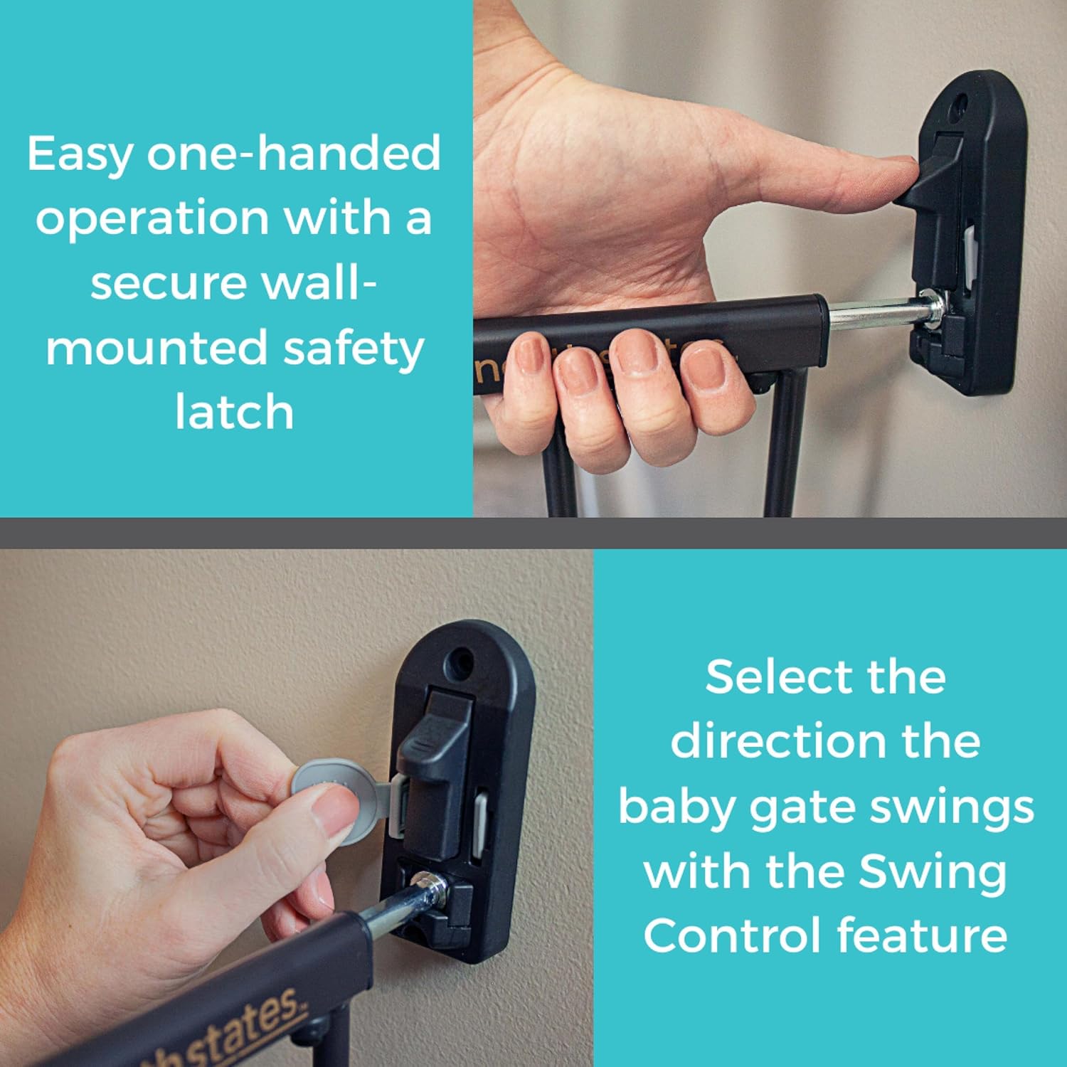 Toddleroo by North States Stair Gate with Safety Latch