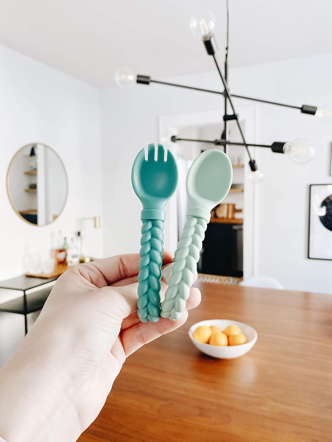 Itzy Ritzy Silicone Spoon and Fork Set for Babies
