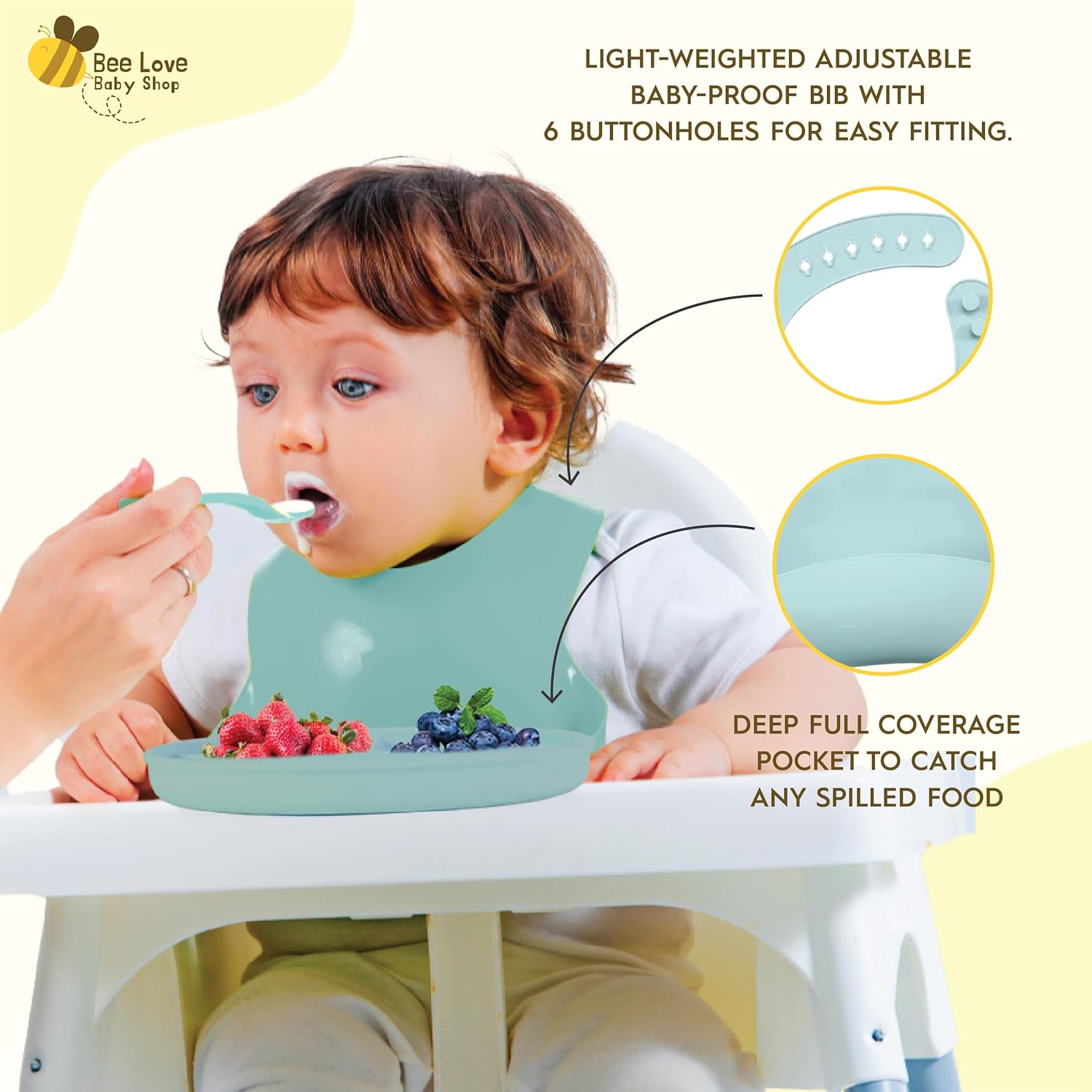 Bee Love Silicone Feeding Set for 6 Months 1