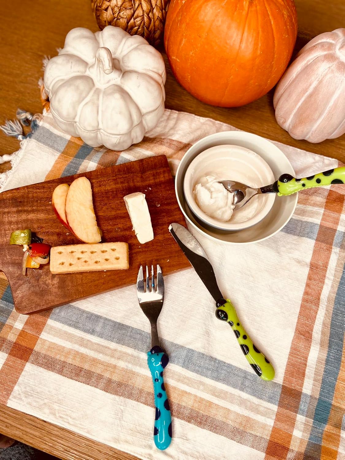 ANNOVA Kids Silverware Set 6 Pieces - Giraffe Handles