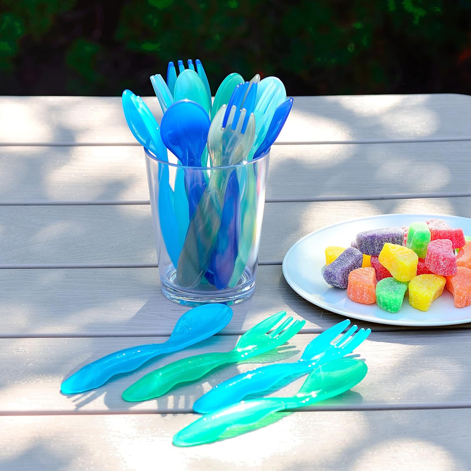 Youngever 18 Pcs Plastic Toddler Utensils Set 1