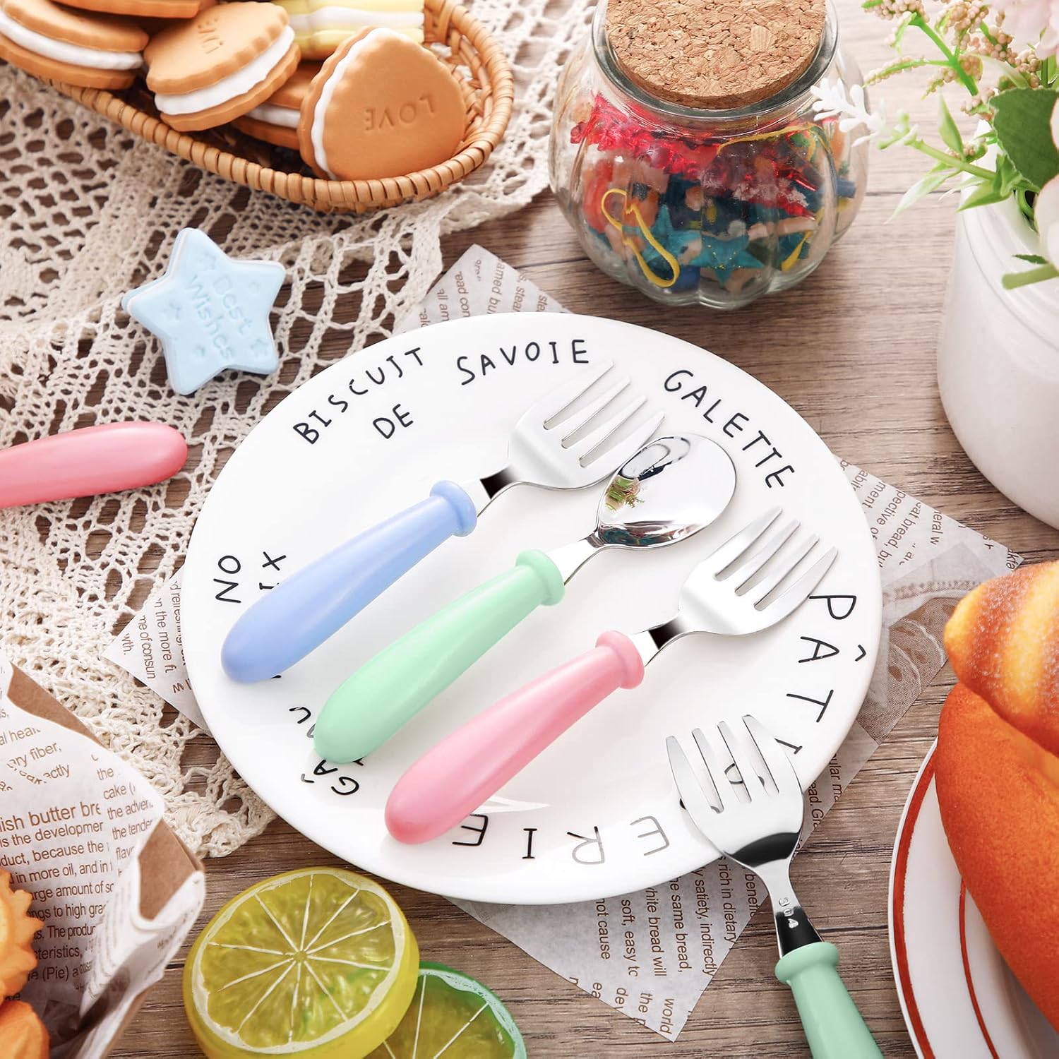 Honeydak 24 Piece Toddler Cutlery Set