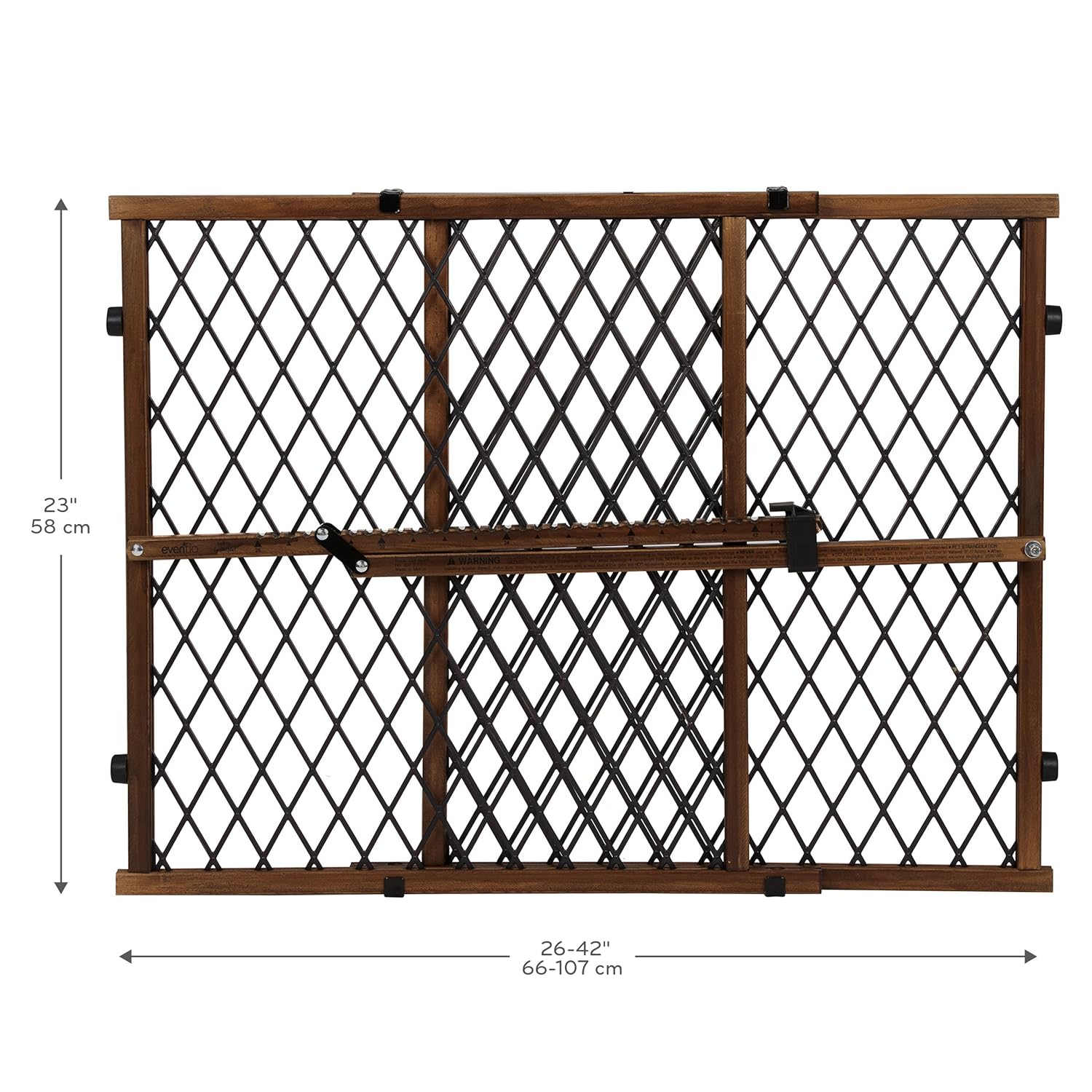 Evenflo Pressure-Mount Baby Gate - Farmhouse Style