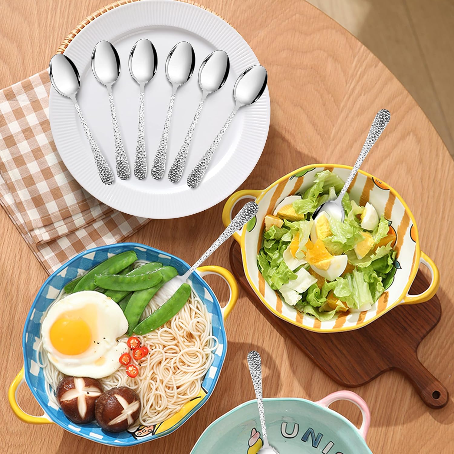 LIANYU 9PCS Kids Stainless Steel Spoon Set