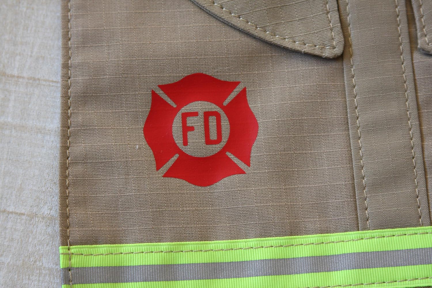 FIS Firefighter Baby Burp Rag and Bib Set