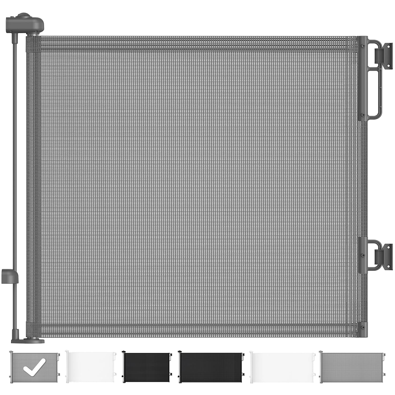 Cumbor 55 Retractable Baby Gate - Gray