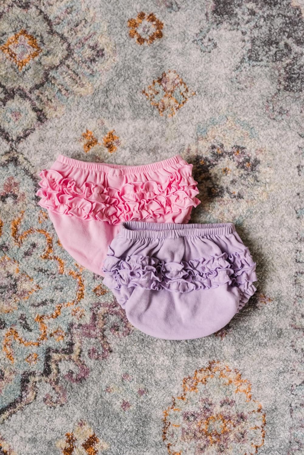 City Threads Made in USA Baby Girls Ruffled Diaper Covers Bloomers